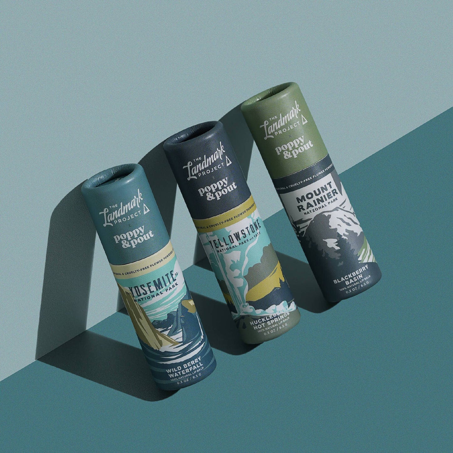 Gift Set, The Landmark Project, Lip Balm Trio, Mountain