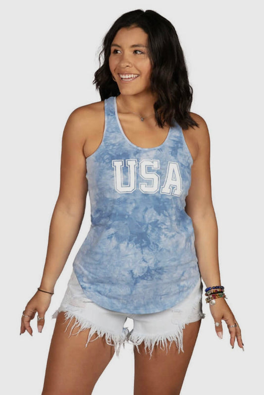 Blue Skies USA Tank