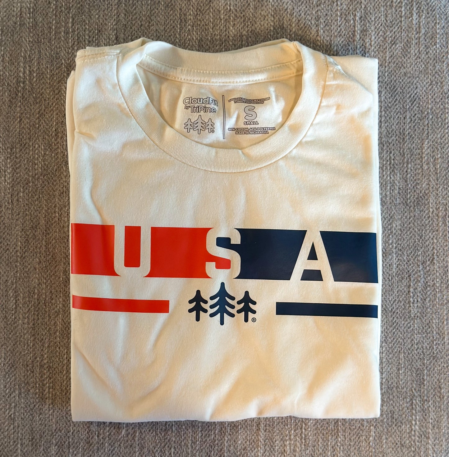 USA CloudFit Tee - Natural