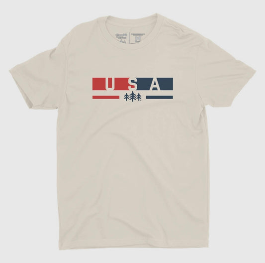 USA CloudFit Tee - Natural