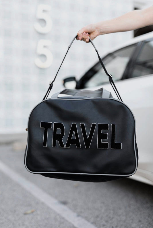 Travel Weekender Duffle Bag - Black