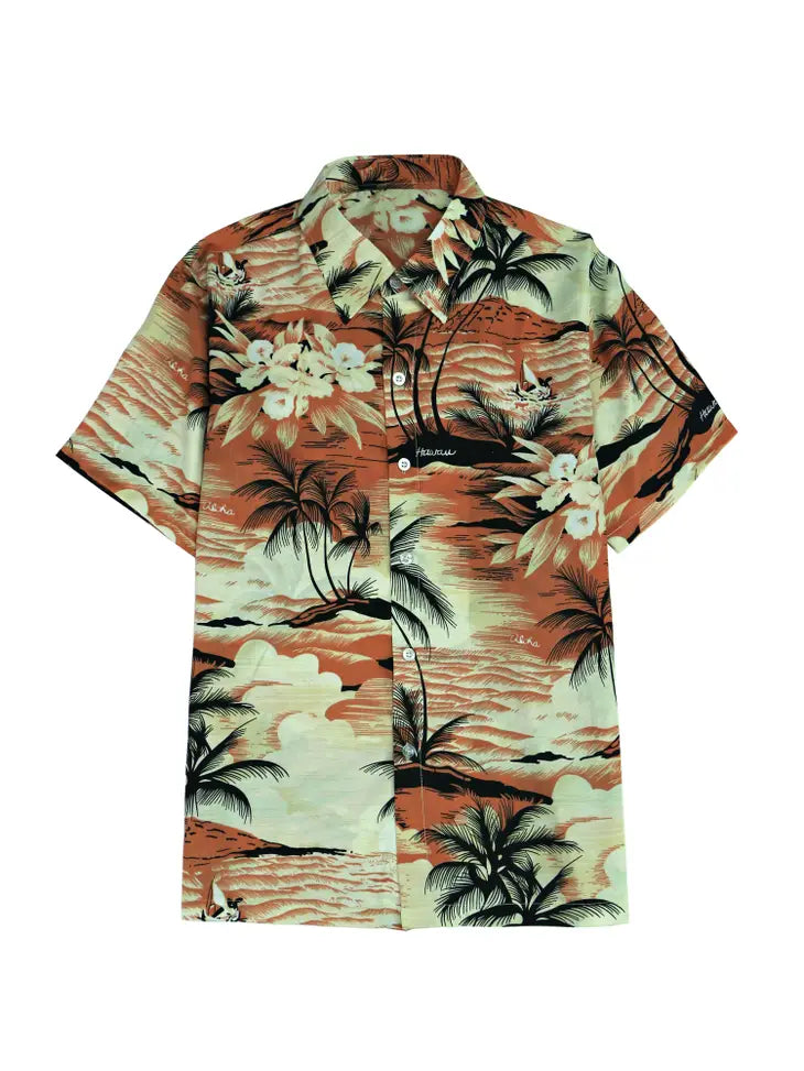 Orange Hawaiian Shirt