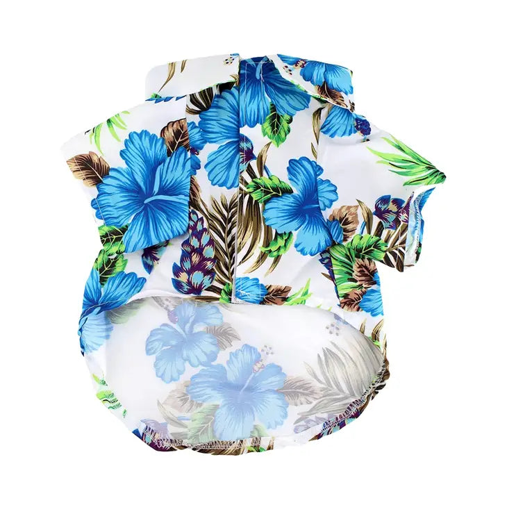 Blue Hawaiian Shirt For Dogs