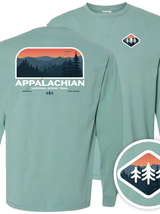 Appalachian Trail Garment Dyed Long Sleeve - Cypress
