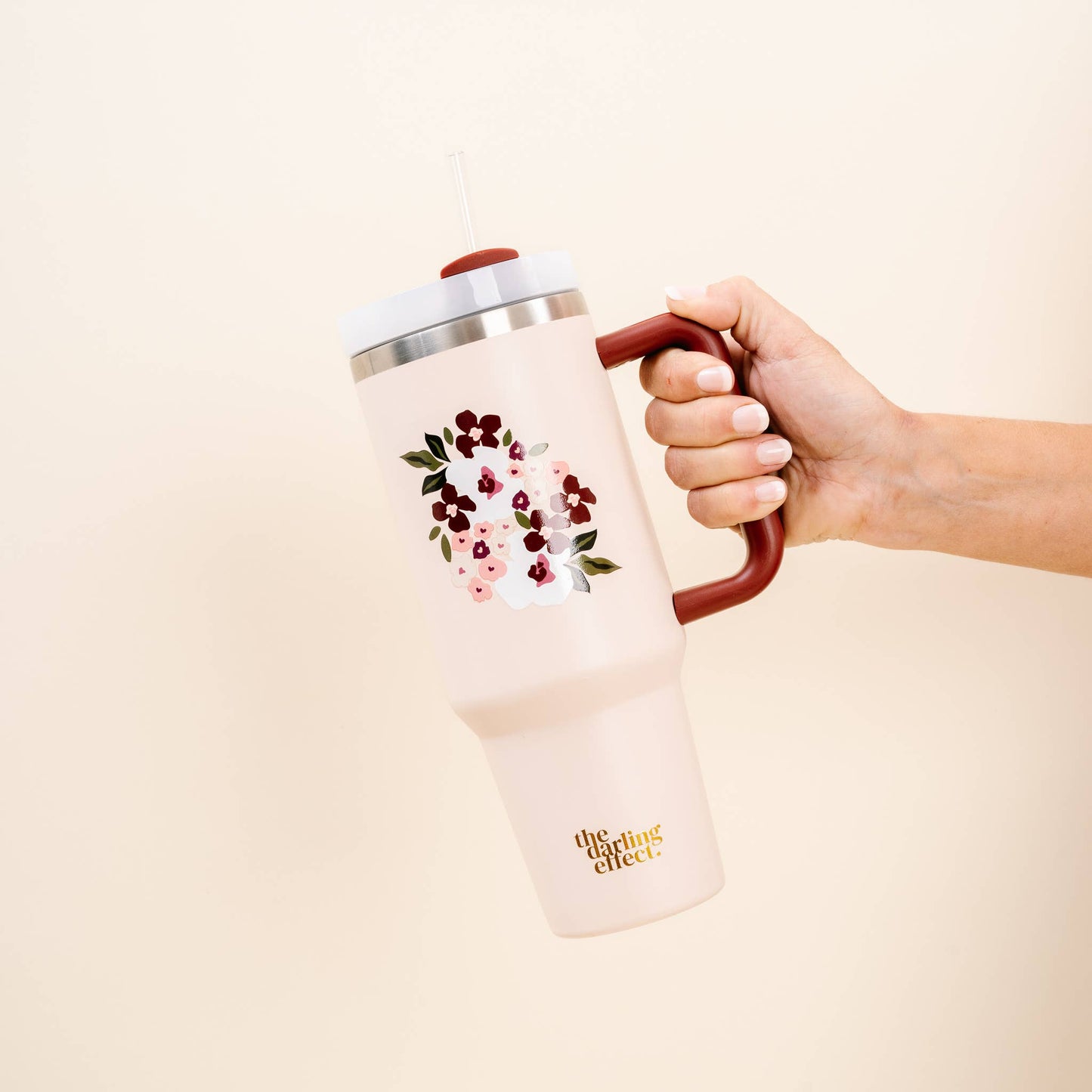 Take Me Everywhere Tumbler - Bloom Blush • 40oz