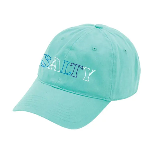 Salty Outline Embroidery Mint Cap